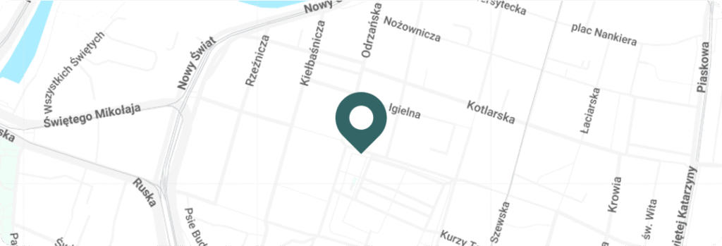 Kliknięcie w mapę otworzy Google Maps z lokalizacją Dolnośląskiej Biblioteki Publicznej im. Tadeusza Mikulskiego we Wrocławiu, 50-116 Wrocław, Rynek 58
