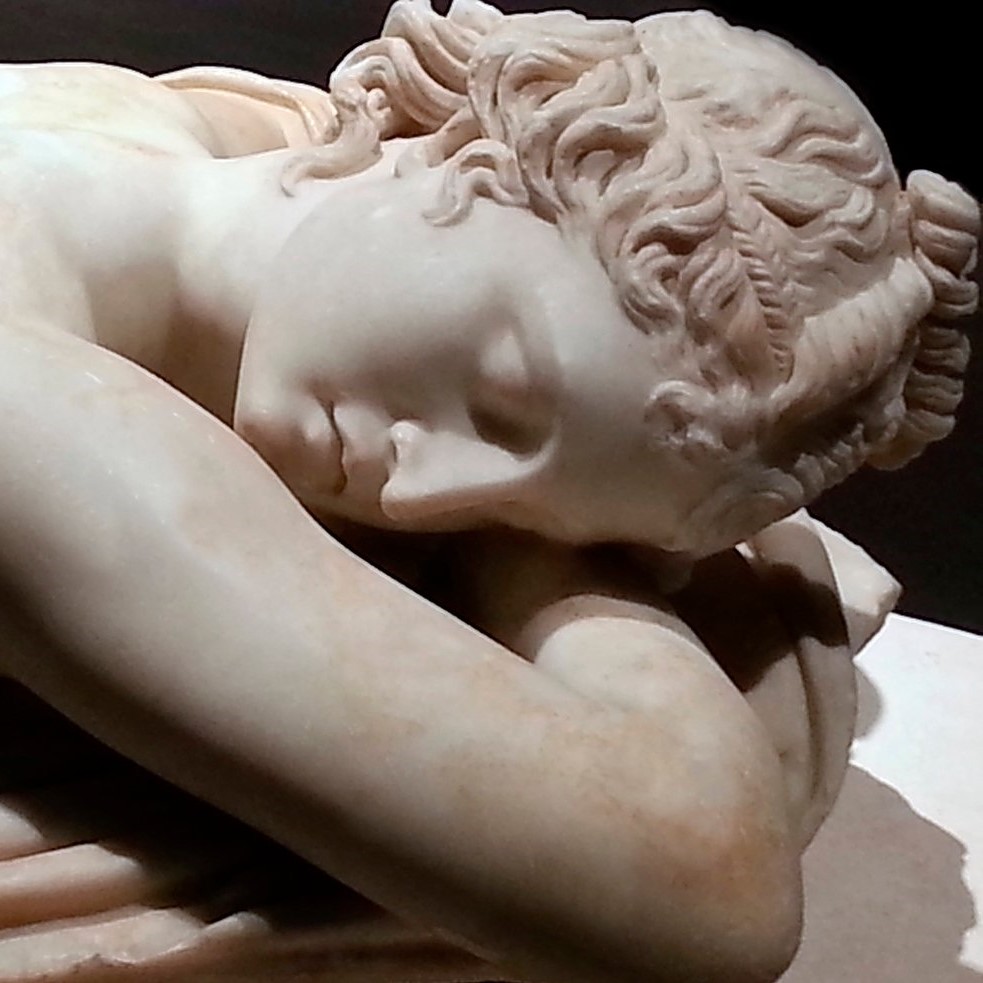 (Sleeping Hermaphrodite: marble sculpture, Roman art)