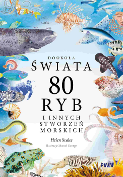 okładka książki Dookoła świata. 80 ryb i innych stworzeń morskich