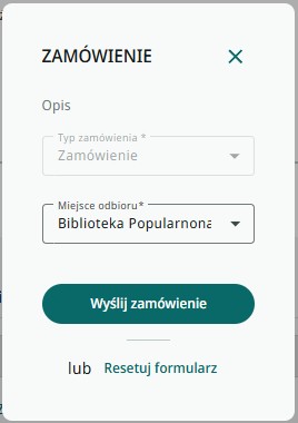 formularz zamówienia w katalogu Primo