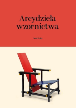 Okładka u góry czerwona od połowy beżowa. Na środku konstrukcja artystyczna przypominająca leżak.