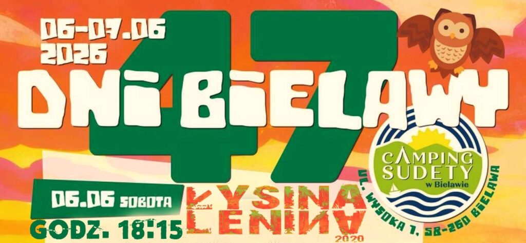 kolorowa grafika z sową - dni bielawy