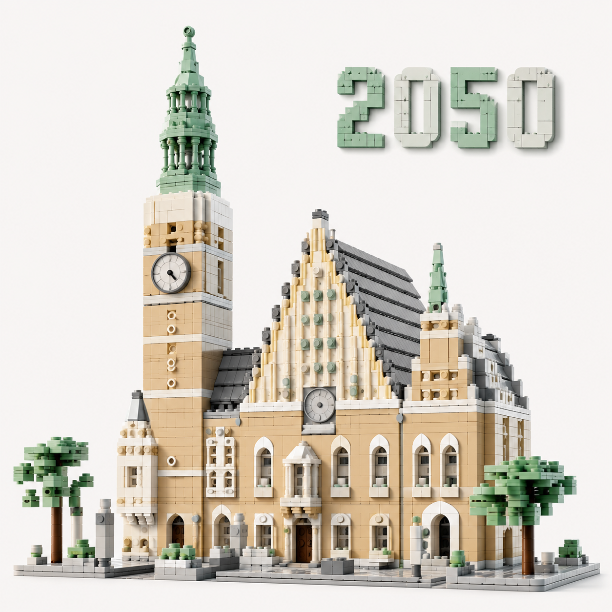 wrocławski ratusz z lego